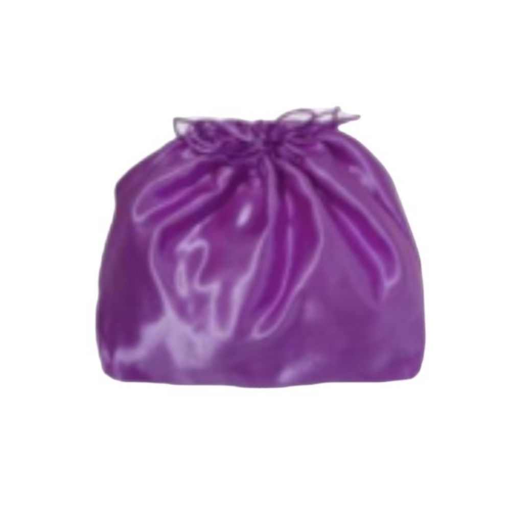 โจ๐ NEW Satin Drawstring Cosmetics Bag in a pretty Purple ๐โจ Great Travel Bag - Picture 5 of 6